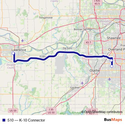 510 bus Line Map