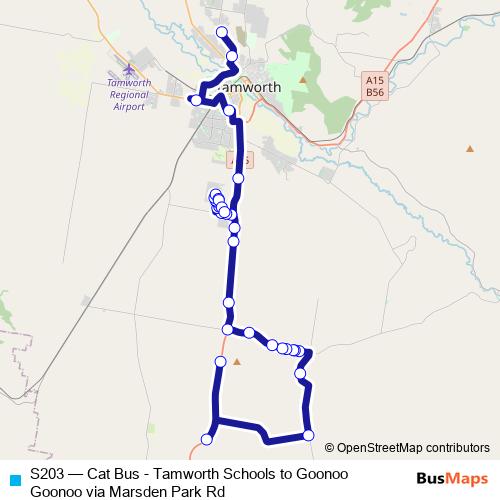 S203 bus Line Map