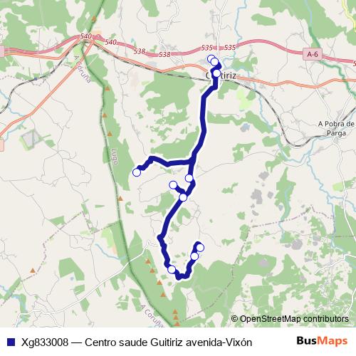 Xg833008 bus Line Map
