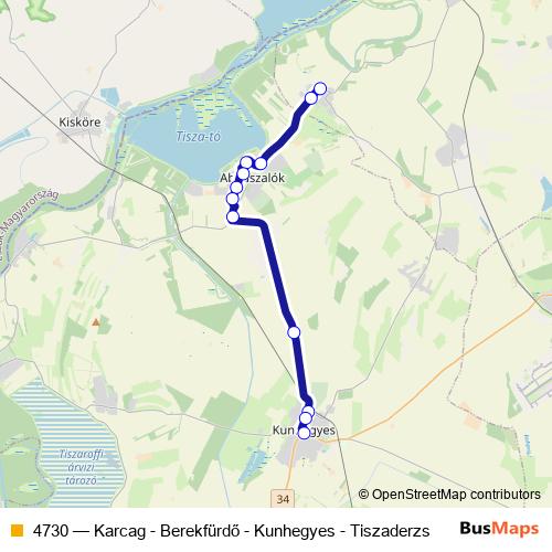 4730 bus Line Map