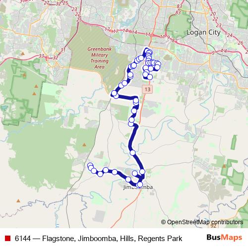 6144 bus Line Map