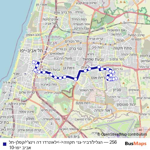 256 bus Line Map