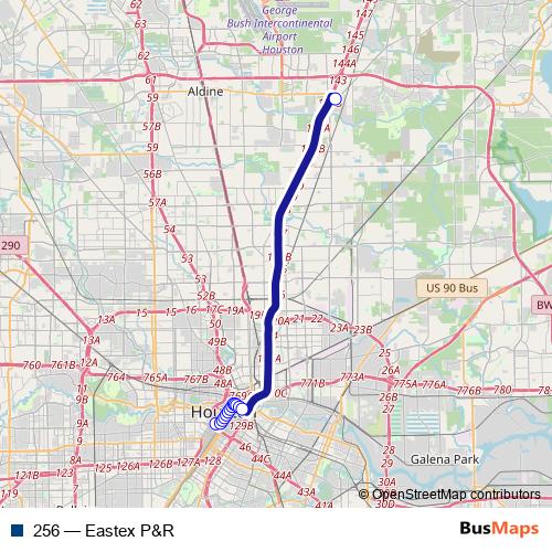 256 bus Line Map
