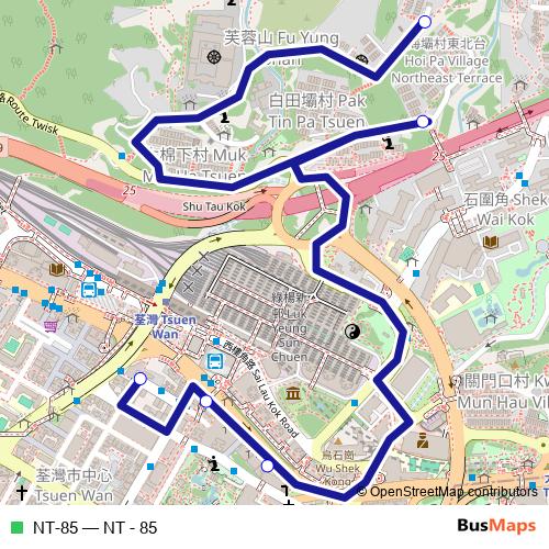 NT-85 bus Line Map