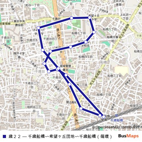 歳２２ bus Line Map