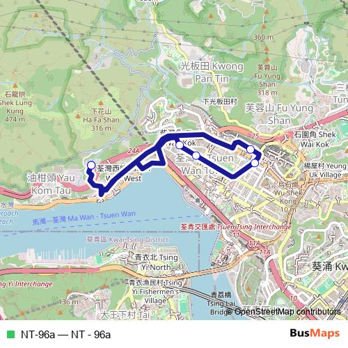 NT-96a bus Line Map