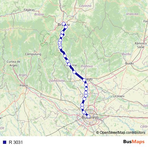 R 3031 rail Line Map