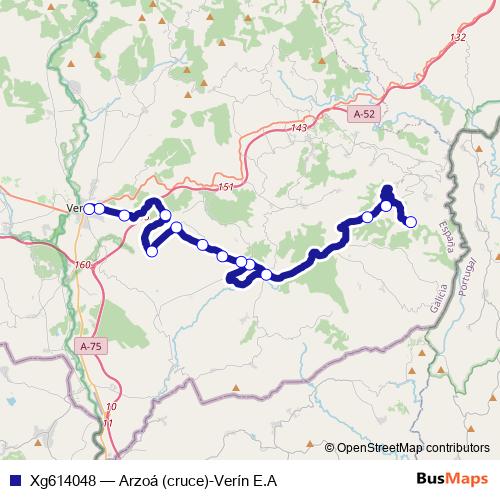 Xg614048 bus Line Map