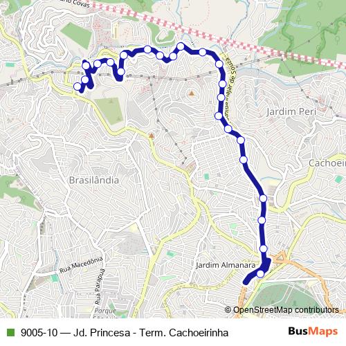 9005-10 bus Line Map