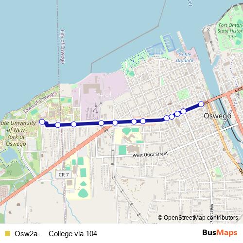 Osw2a bus Line Map