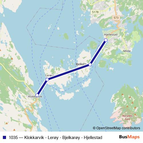 1035 ferry Line Map