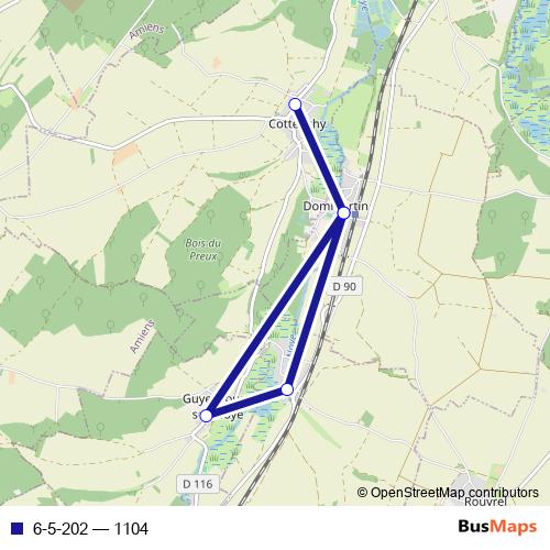 6-5-202 bus Line Map