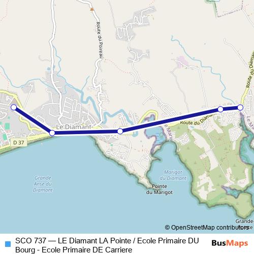 SCO 737 bus Line Map
