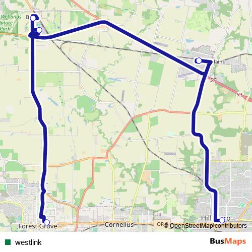 westlink bus Line Map