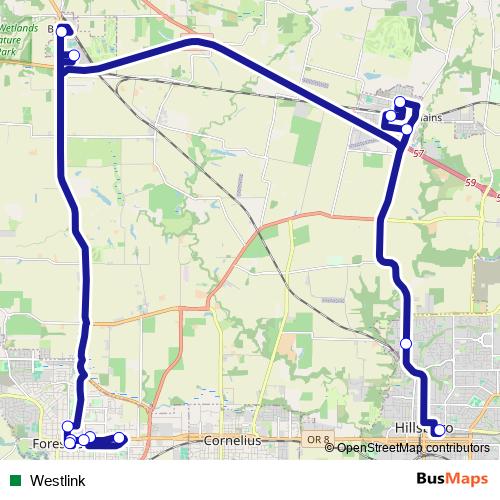 Westlink bus Line Map