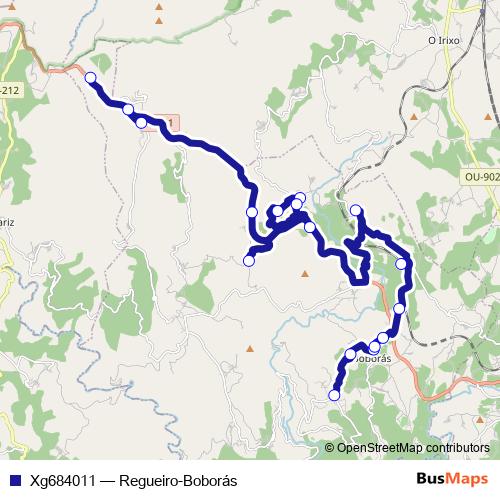 Xg684011 bus Line Map