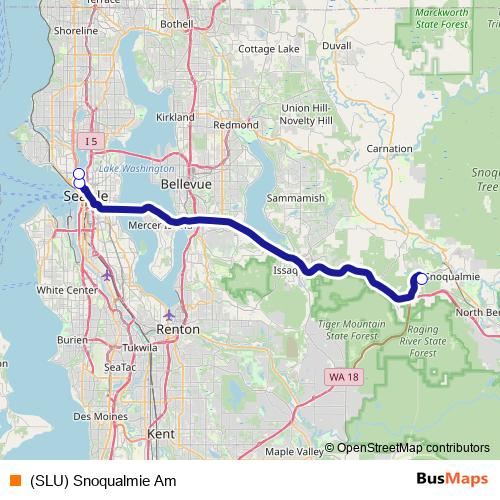 (SLU) Snoqualmie Am bus Line Map