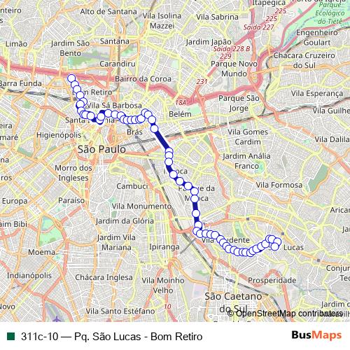 311c-10 bus Line Map