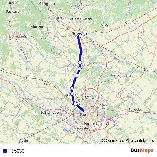 R 5030 rail Line Map