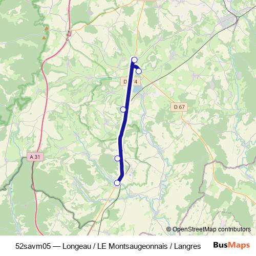 52savm05 bus Line Map