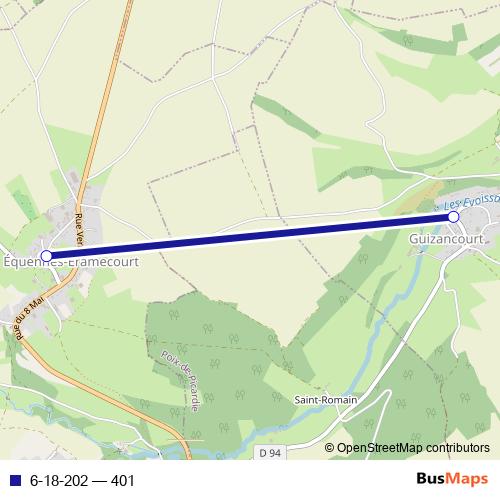 6-18-202 bus Line Map