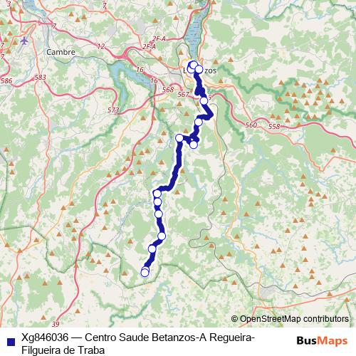 Xg846036 bus Line Map