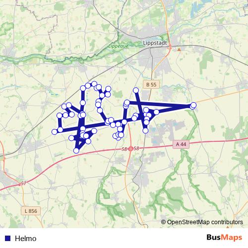 Helmo bus Line Map