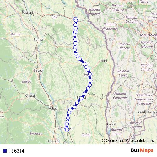 R 6314 rail Line Map