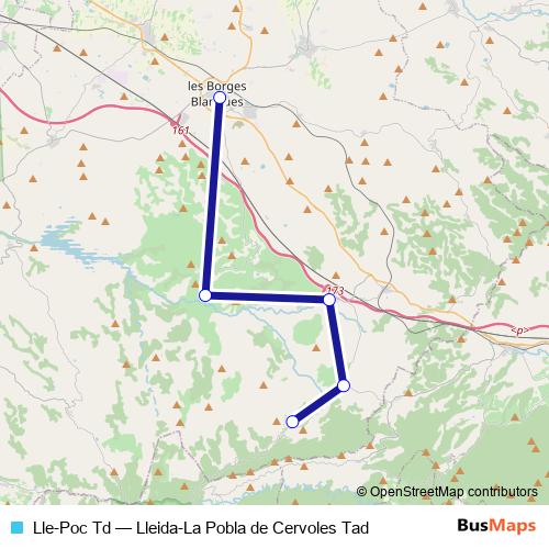 Lle-Poc Td bus Line Map
