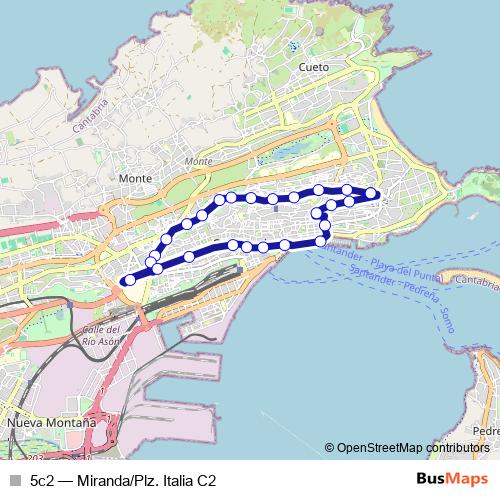 5c2 bus Line Map