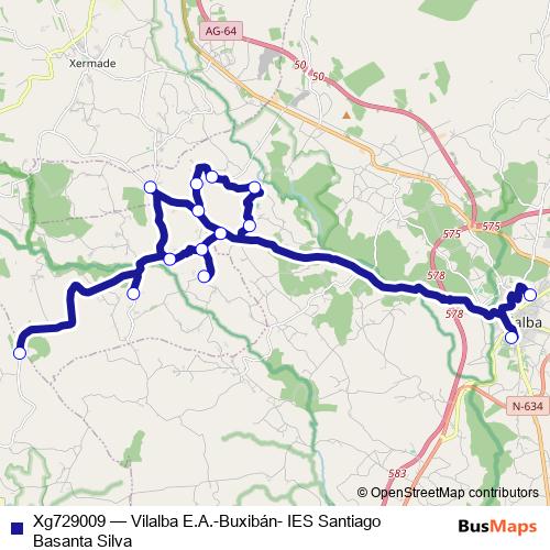 Xg729009 bus Line Map