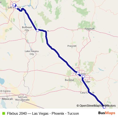 Flixbus 2040 bus Line Map