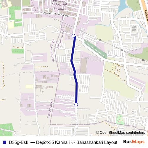 D35g-Bskl bus Line Map