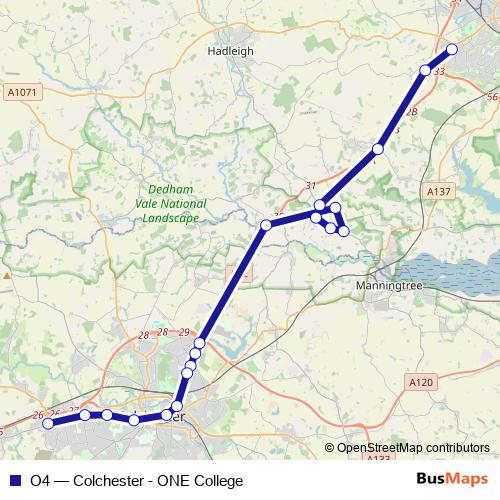 O4 bus Line Map