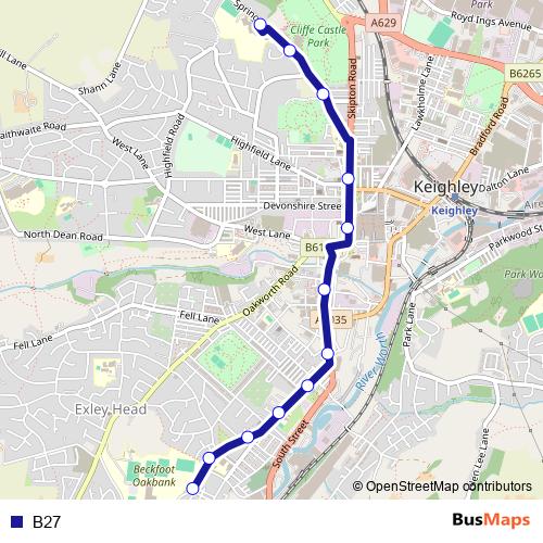 B27 bus Line Map