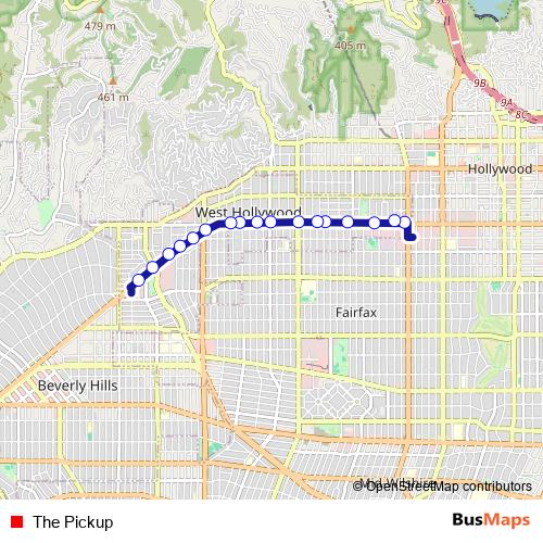 The Pickup bus Line Map