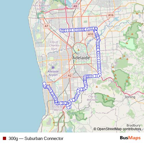300g bus Line Map
