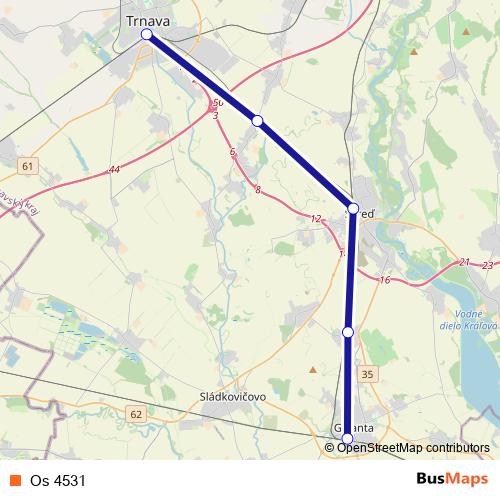 Os 4531 rail Line Map