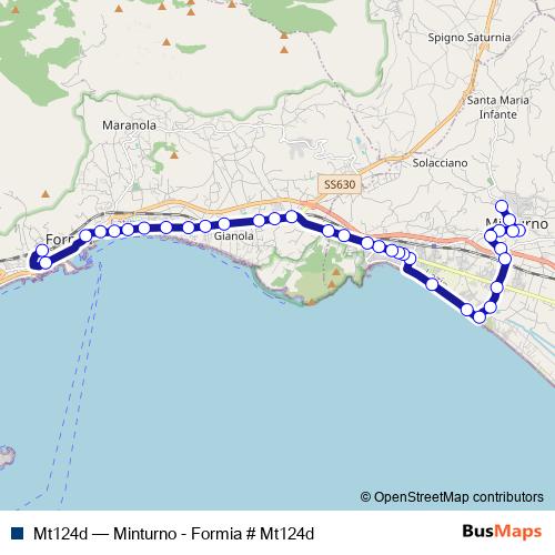 Mt124d bus Line Map