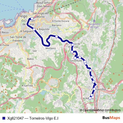 Xg621047 bus Line Map