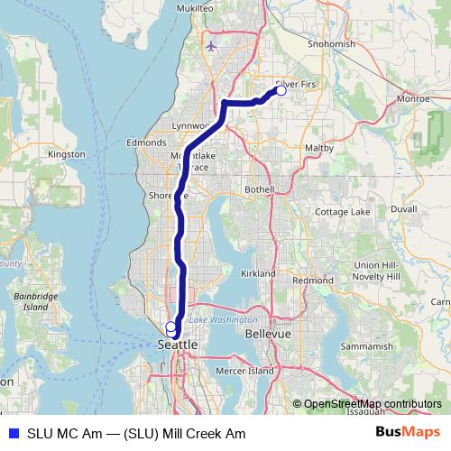 SLU MC Am bus Line Map
