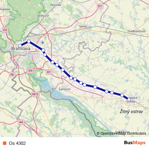 Os 4302 rail Line Map