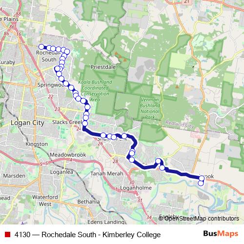 4130 bus Line Map