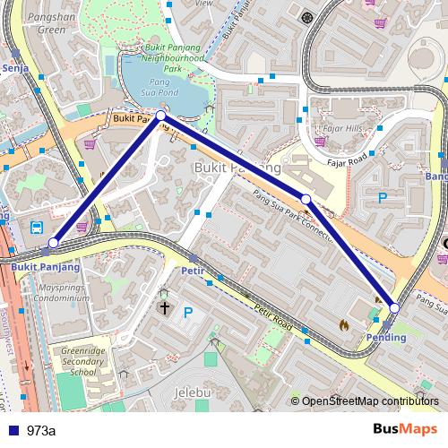 973a bus Line Map