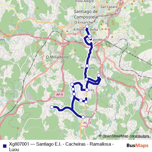Xg807001 bus Line Map