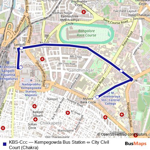 KBS-Ccc bus Line Map