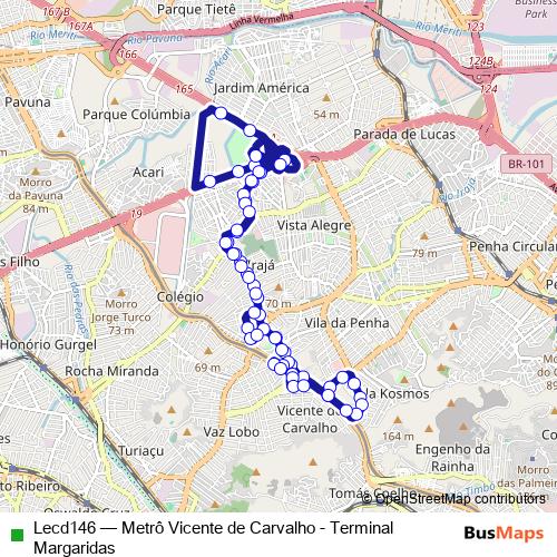 Lecd146 bus Line Map