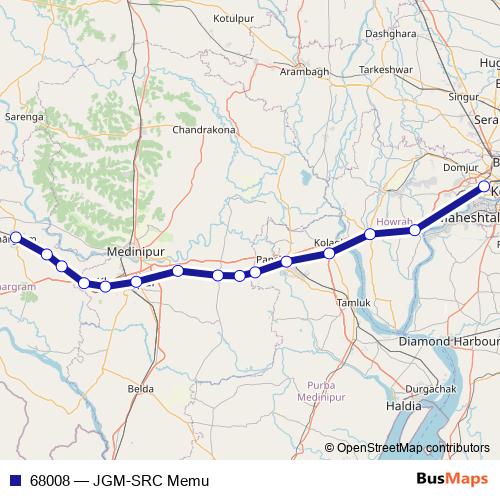 68008 rail Line Map
