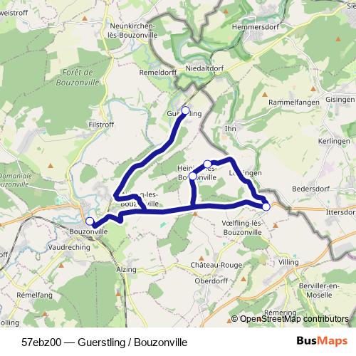 57ebz00 bus Line Map