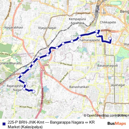 225-P BRN-JNK-Kmt bus Line Map